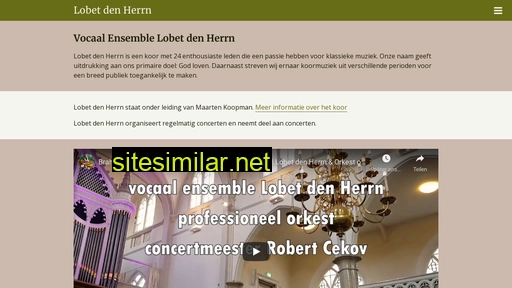 lobetdenherrn.nl alternative sites