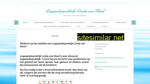logopediepraktijklindavankleef.nl alternative sites