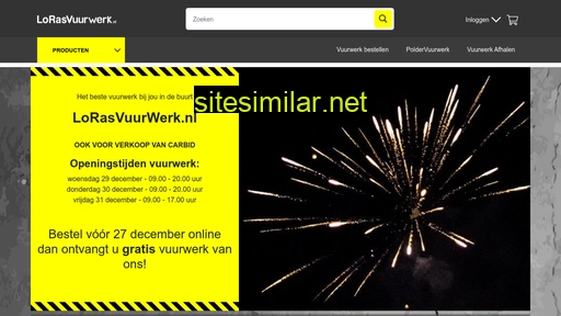 lorasvuurwerk.nl alternative sites
