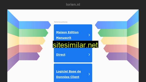 lorien.nl alternative sites