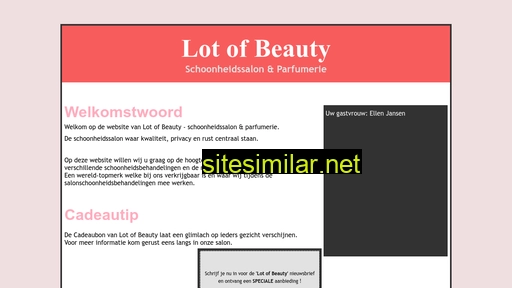 lotofbeauty.nl alternative sites