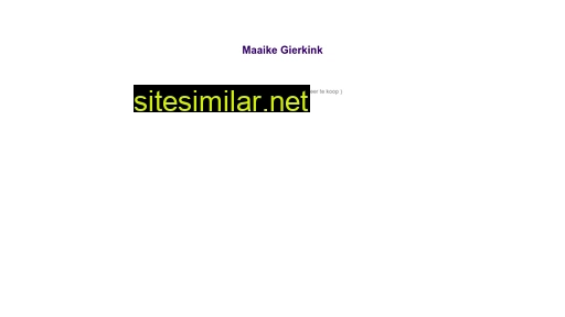 maaike.nl alternative sites
