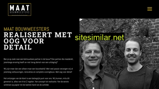 maatbouwmeesters.nl alternative sites