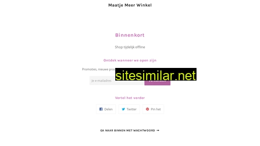 maatjemeerwinkel.nl alternative sites