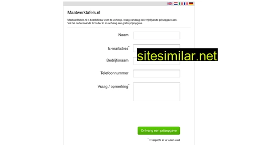 maatwerktafels.nl alternative sites