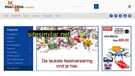 malimawebshop.nl alternative sites