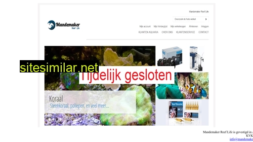 mandemakerreeflife.nl alternative sites