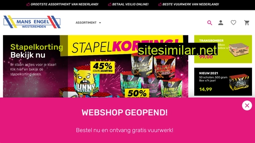 mansengelvuurwerk.nl alternative sites