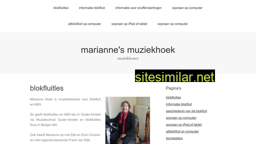 mariannemuziekhoek.nl alternative sites