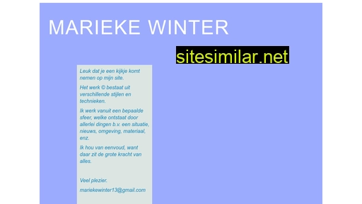 mariekewinter.nl alternative sites