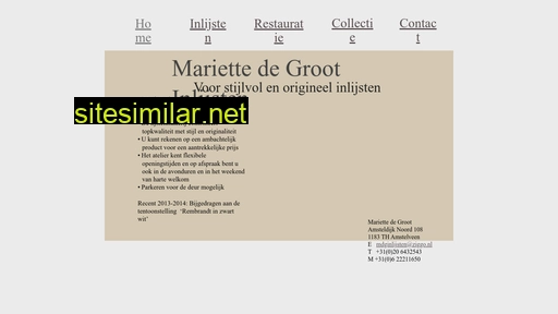 mariettedegrootinlijsten.nl alternative sites