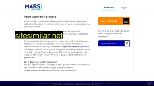 marspensioen.nl alternative sites