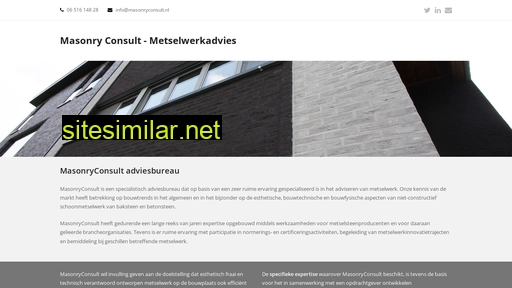 masonryconsult.nl alternative sites