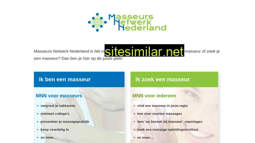 masseursnetwerk.nl alternative sites