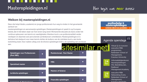 masteropleidingen.nl alternative sites