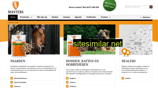 mastersdiervoeders.nl alternative sites