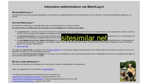 matchlog.nl alternative sites