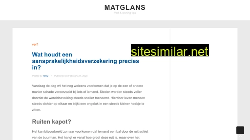 matglans.nl alternative sites