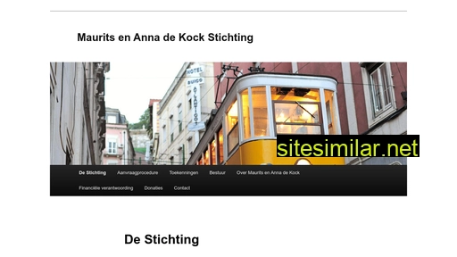 mauritsenannadekockstichting.nl alternative sites