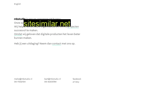 mbstudio.nl alternative sites