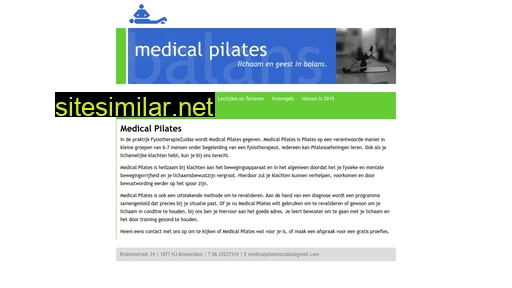 medicalpilates.fysiotherapiezuidas.nl alternative sites