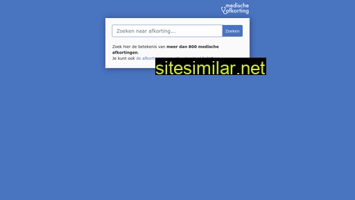 medischeafkorting.nl alternative sites