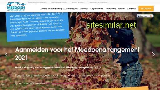 meedoenarrangement.nl alternative sites