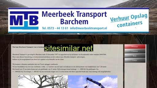 meerbeektransport.nl alternative sites