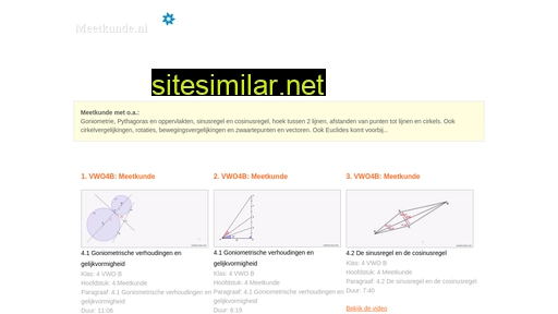 meetkunde.nl alternative sites