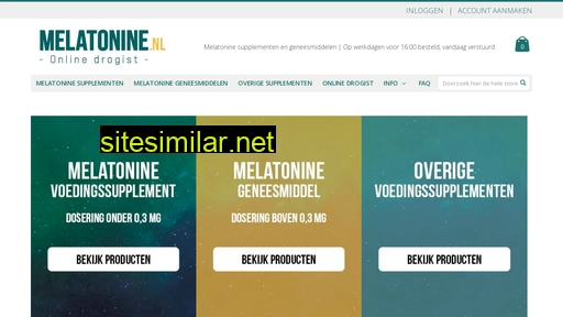 melatonine.nl alternative sites