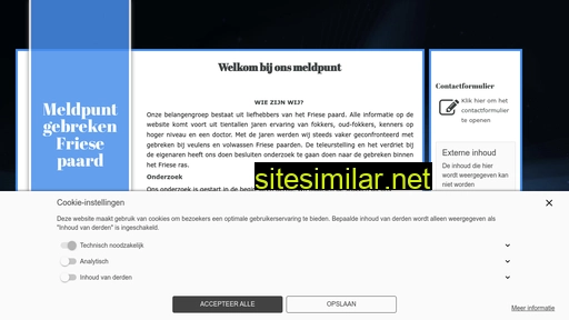 meldpuntgebrekenfriesepaard.nl alternative sites