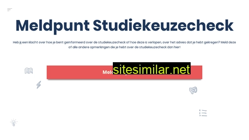 meldpuntstudiekeuzecheck.nl alternative sites
