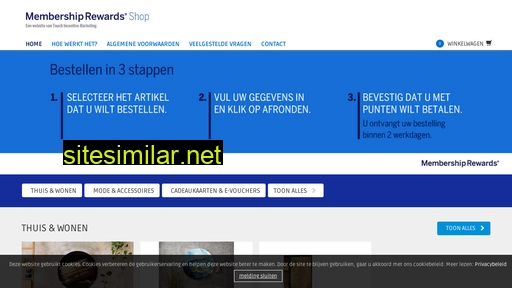membershiprewardsshop.nl alternative sites