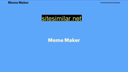 Mememaker similar sites