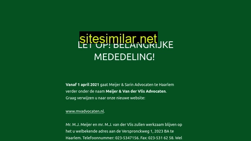 mesadvocaten.nl alternative sites