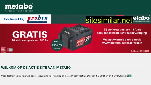 metabo-acties.nl alternative sites