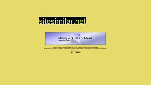 metrique.nl alternative sites