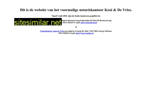 mevrouwdenotaris.nl alternative sites