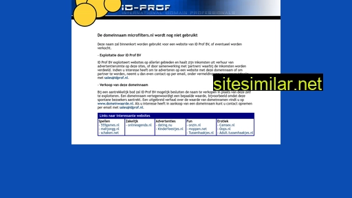 microfilters.nl alternative sites