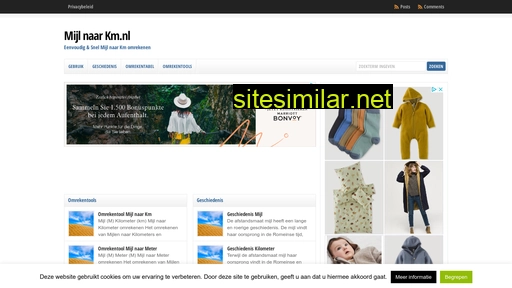 mijlnaarkm.nl alternative sites