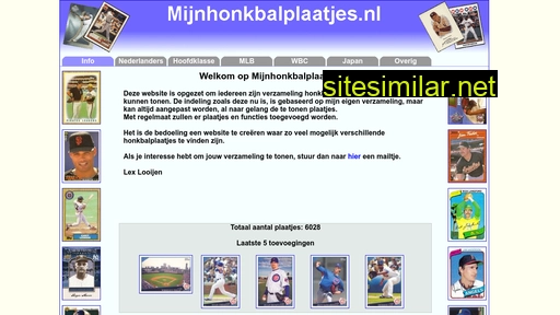 mijnhonkbalplaatjes.nl alternative sites