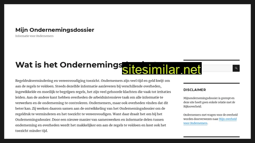 mijnondernemingsdossier.nl alternative sites