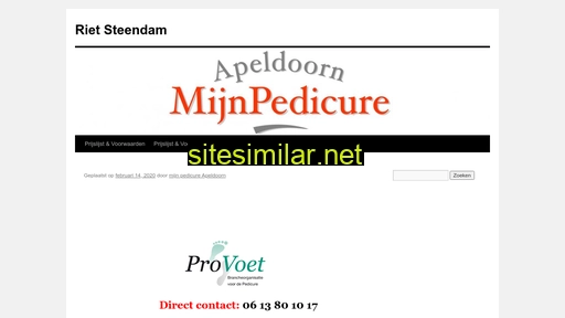 mijnpedicurerietsteendam.nl alternative sites