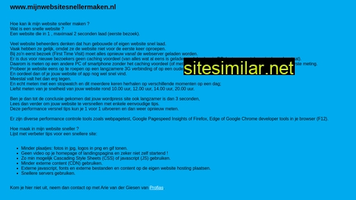 mijnwebsitesnellermaken.nl alternative sites