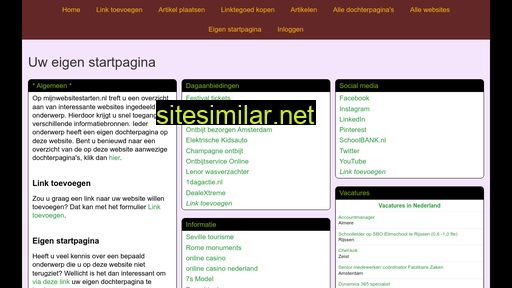mijnwebsitestarten.nl alternative sites