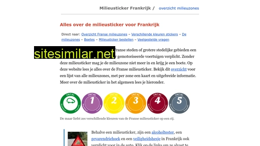 milieustickervoorfrankrijk.nl alternative sites