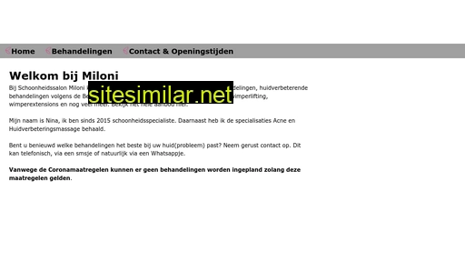 miloni.nl alternative sites