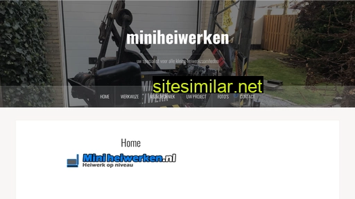 miniheiwerken.nl alternative sites