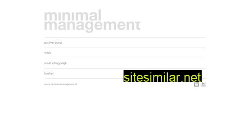 minimalmanagement.nl alternative sites