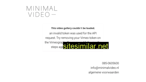 Minimalvideo similar sites